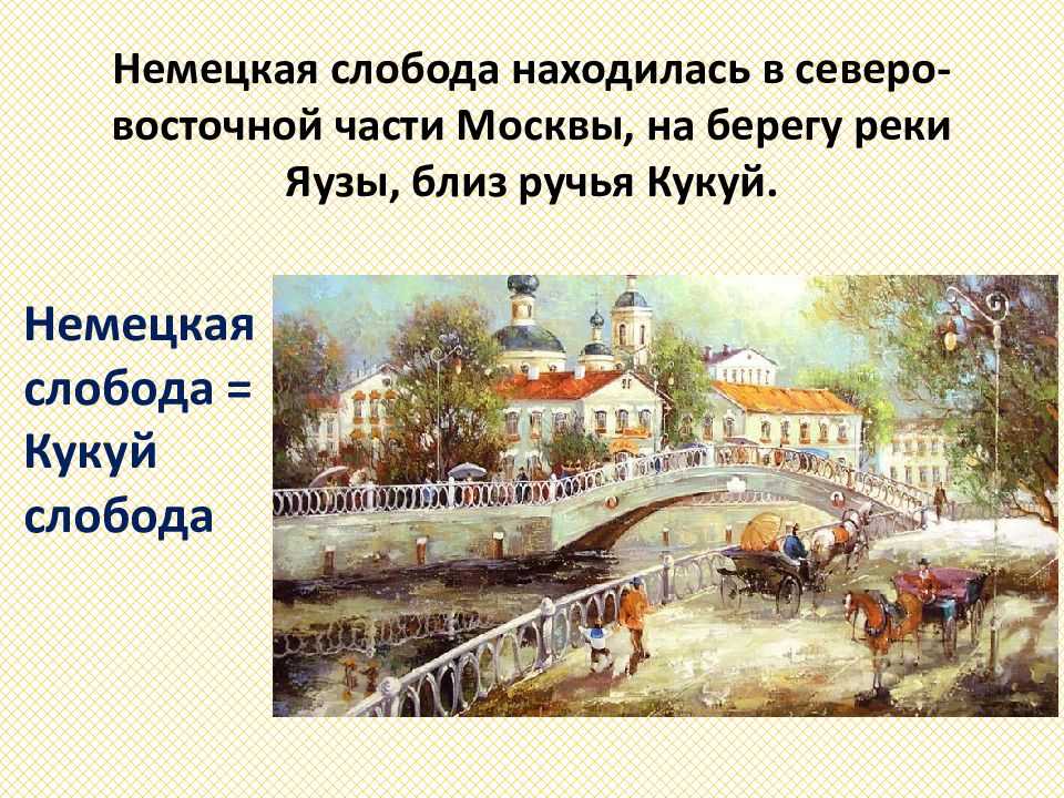 Что такое немецкая слобода кукуй