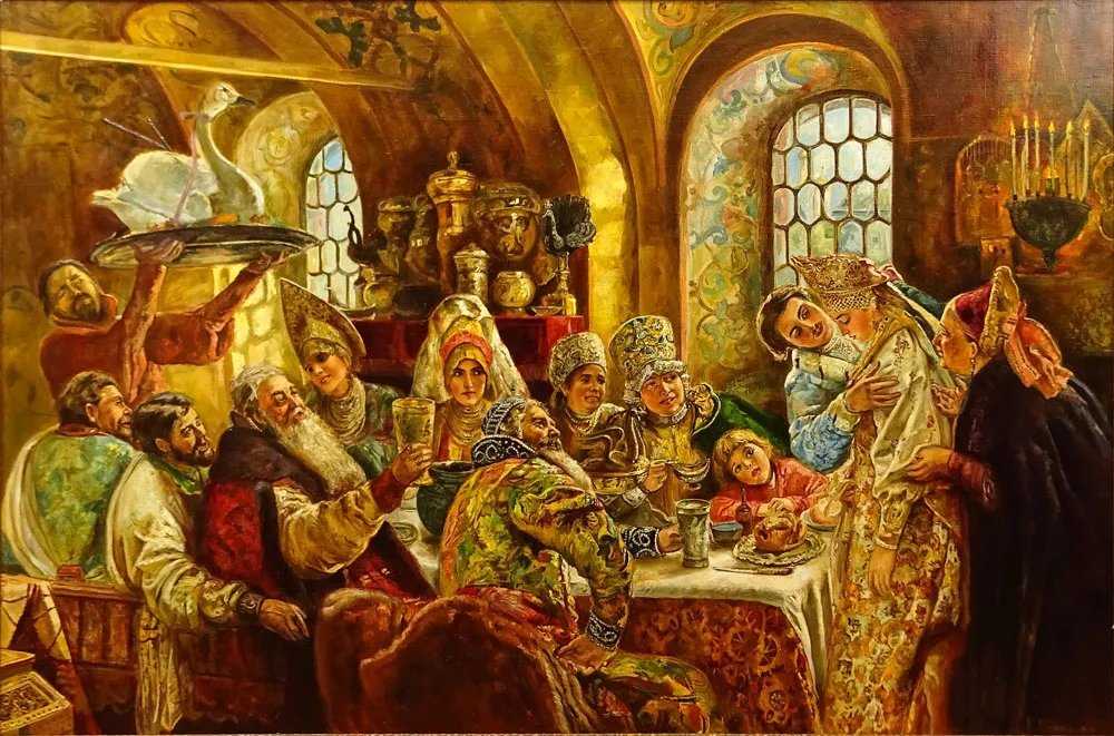 Презентация на тему "традиции русского застолья" о технологии для 9 класса