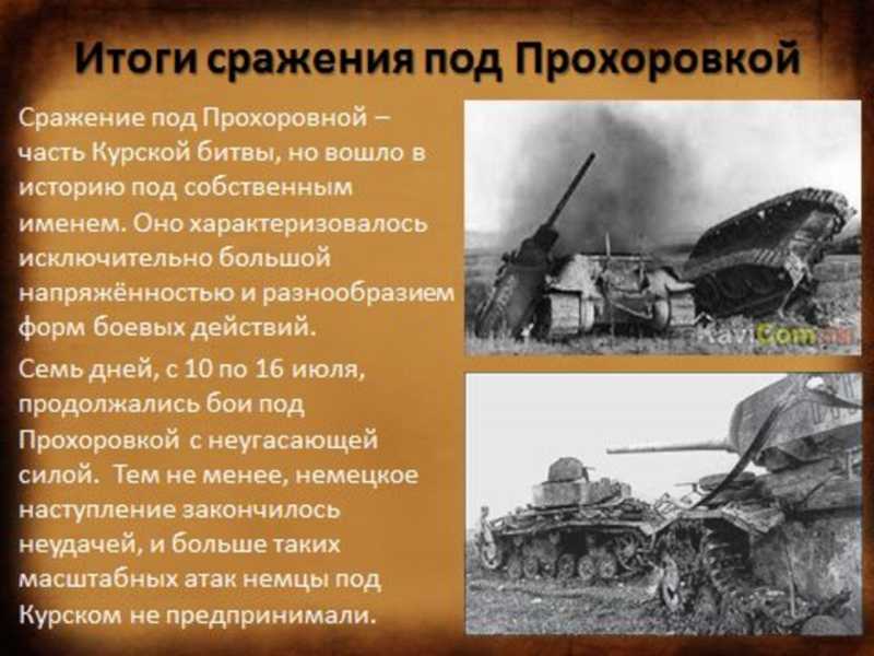 Танковое сражение под прохоровкой - история битвы, потери, итоги