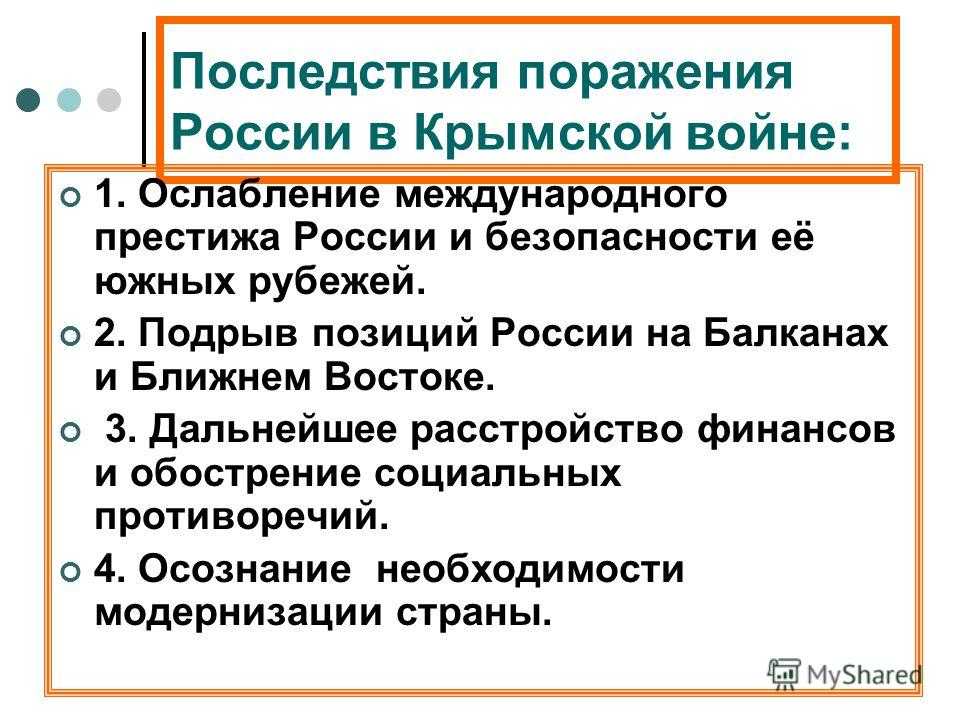 Крымская война 1853-1856: основные события