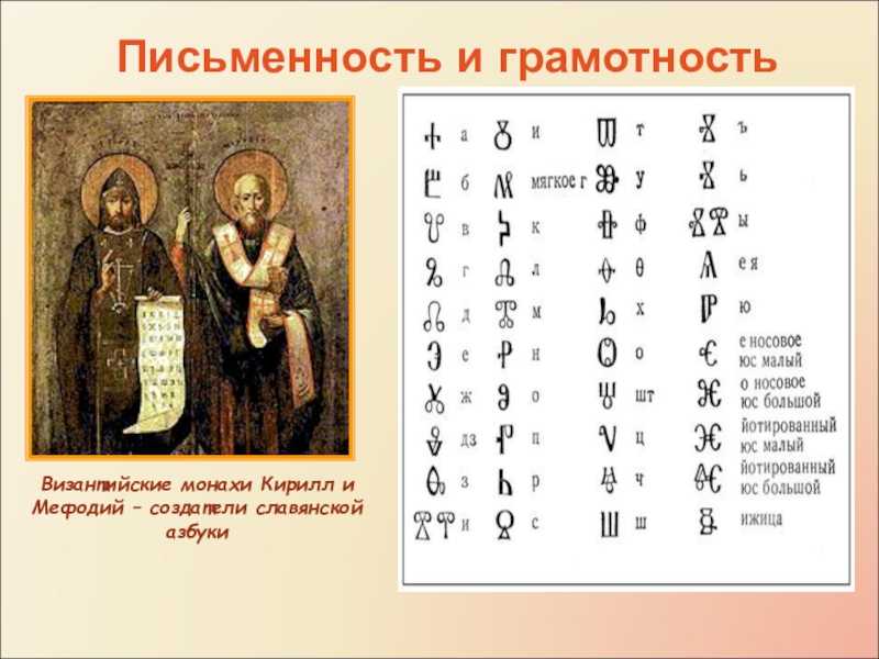 Письменность славян до кирилла и мефодия
