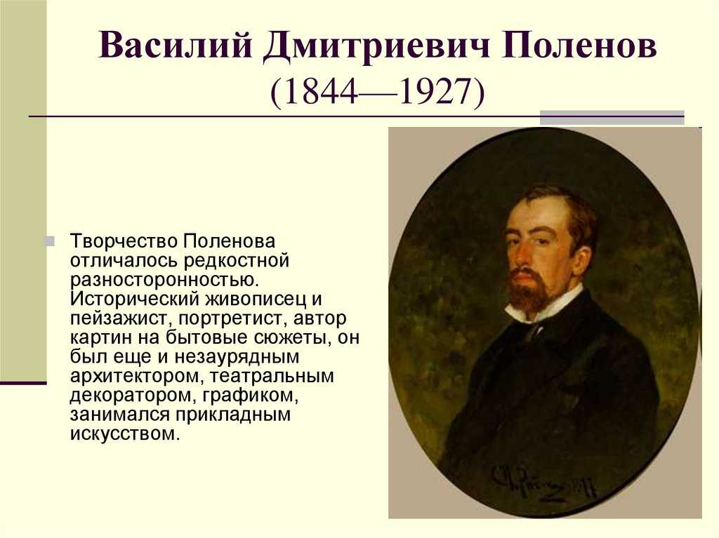 Биография василия поленова