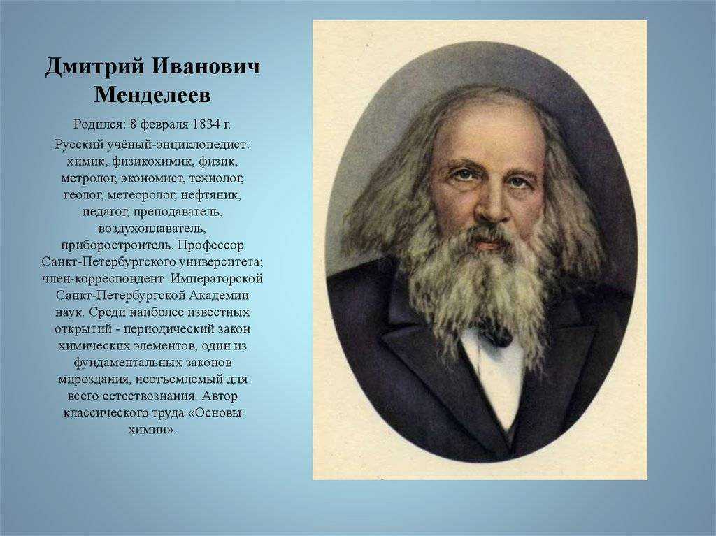 История открытия таблицы менделеева