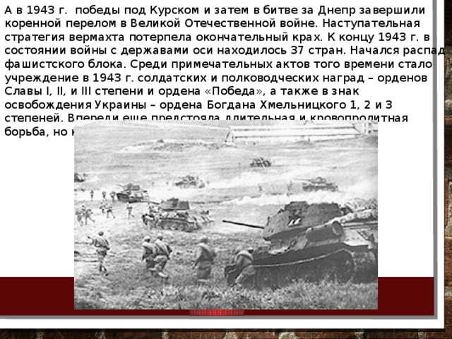 Первая публикация цикла «курская битва»
