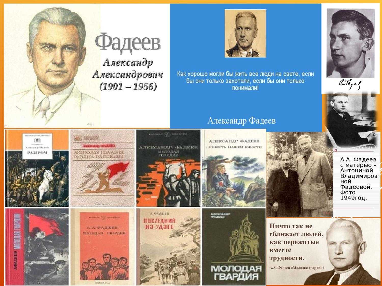 Александр фадеев — краткая биография | биографии известных людей