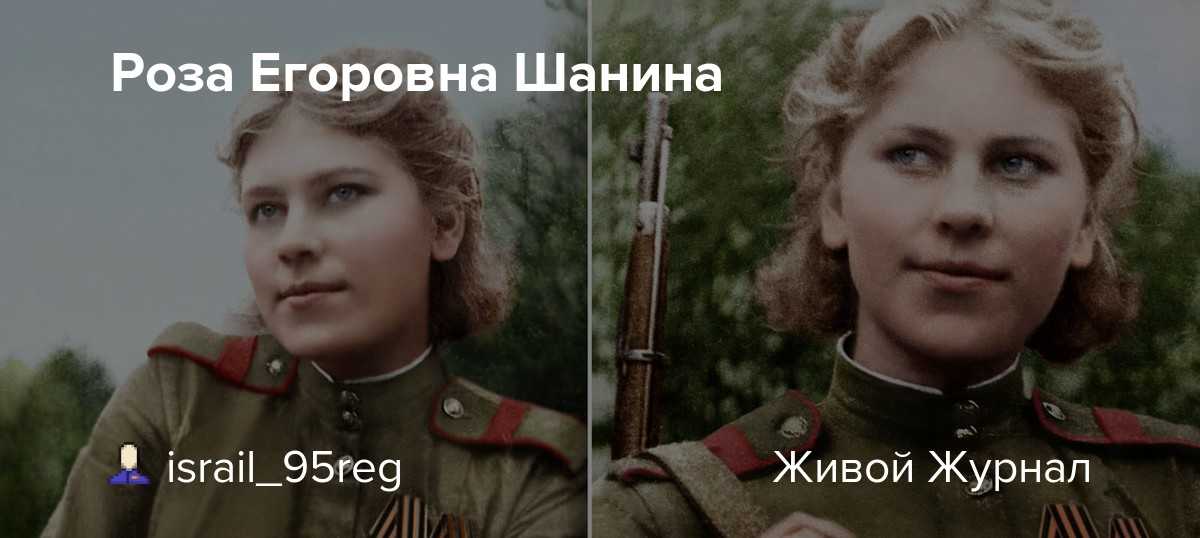 Роза шанина — биография снайпера