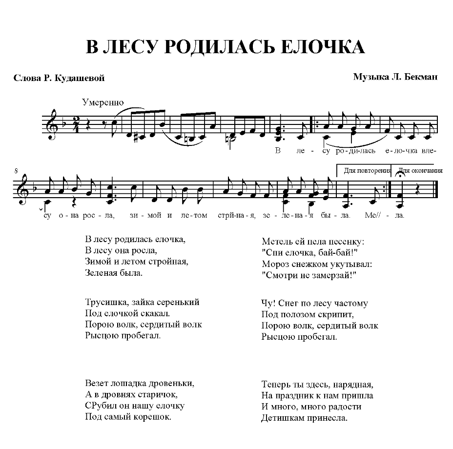 В лесу родилась елочка
