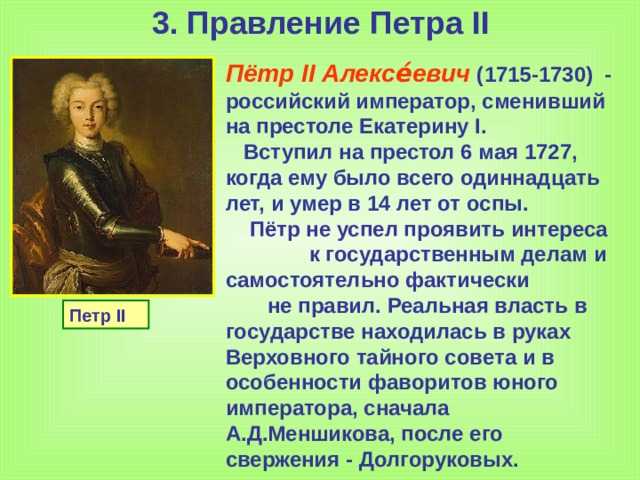 Чей сын был петр 2. краткая биография петра ii