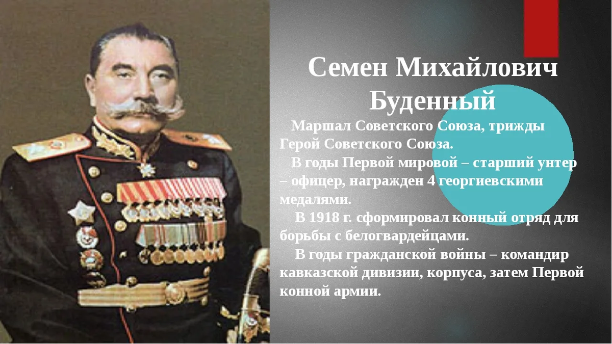 Маршал-самородок. десять фактов о будённом