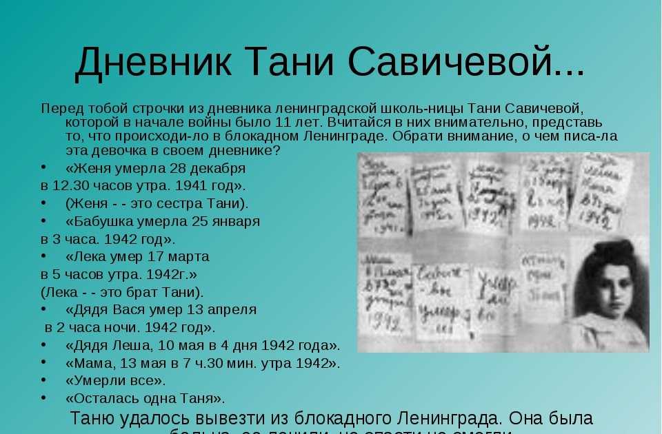 Таня савичева - биография, блокадный дневник, памятная плита