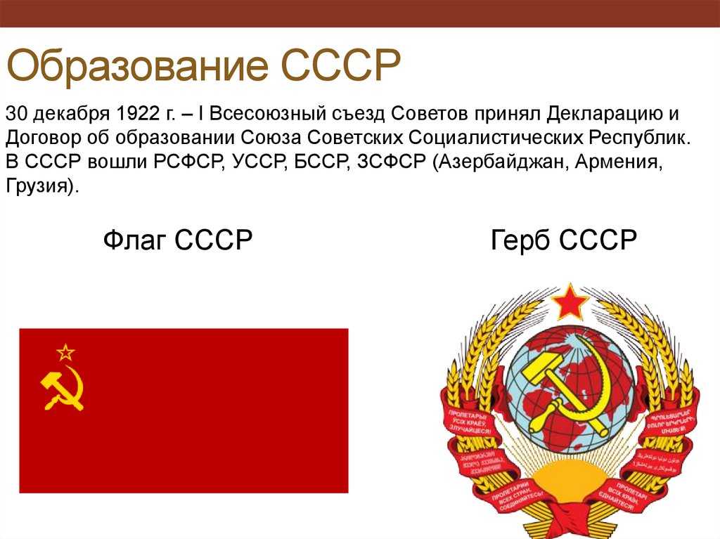 Конспект "образование ссср" - учительpro