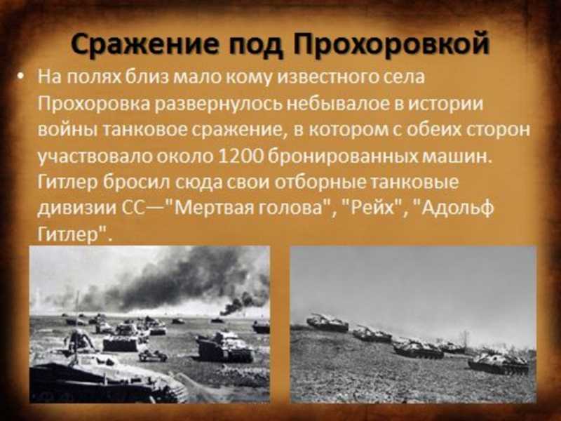 Сражение под прохоровкой: ответ фальсификаторам истории | forpost