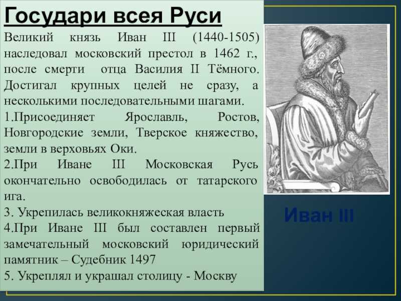 Эпоха ивана iii